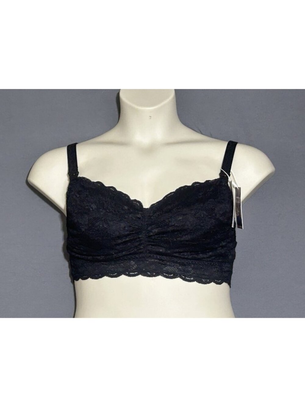 Cosabella Soft Cup Jersey/Lace Nursing Bralette Medium Black Wireless Unlined
